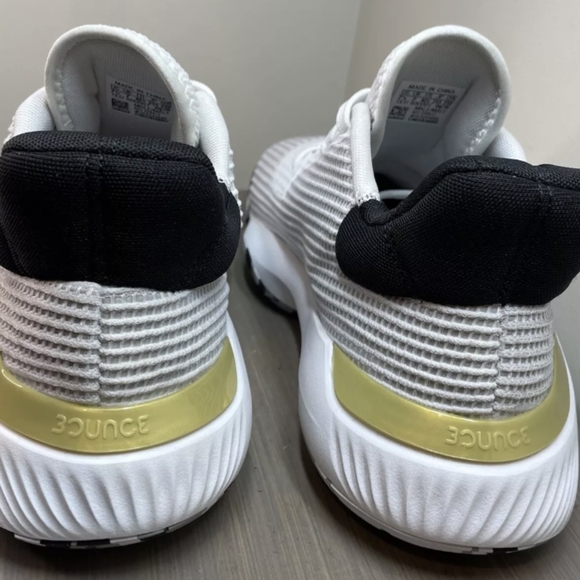 Adidas Pro Bounce White/Black Basketball Shoes Size 14 New MSRP $145 - Picture 5 of 8